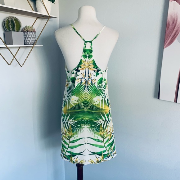 Alice + Olivia • Fierra T-Back Mini Dress in Sunburst Palm • SZ XS • Retail $275 - Picture 10 of 12